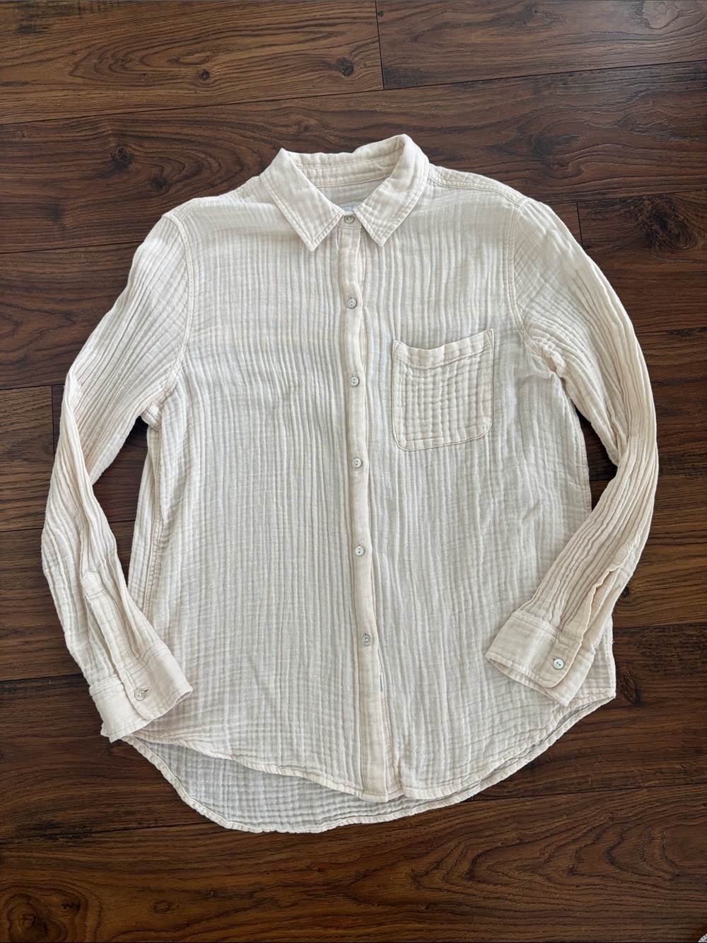 Women’s Rails Cream Gauze Button-Down Shirt